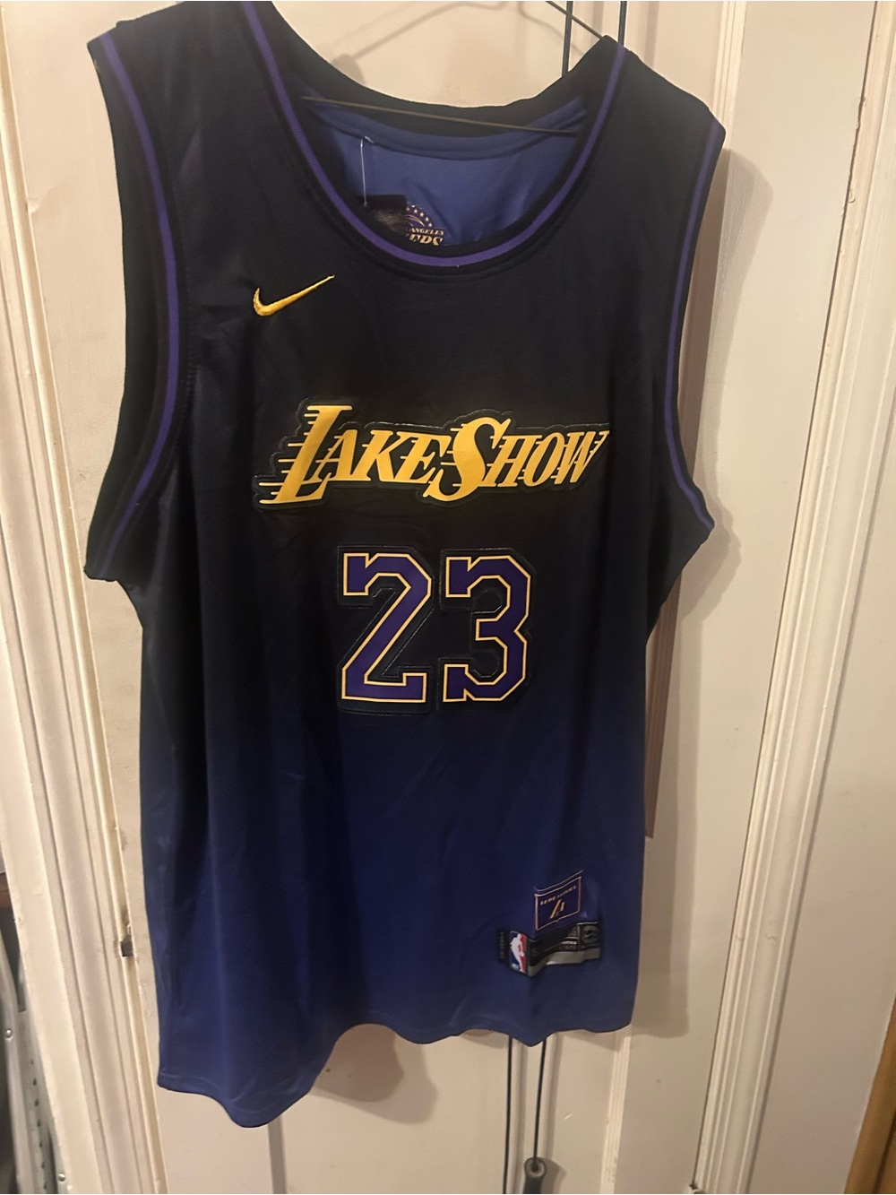 Nike Black & Purple 'Lake Show' #23 Basketball Jersey LeBron